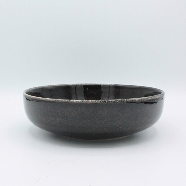Nordic coal flat bowl, black gray | 1st Tannendiele BlumenGut