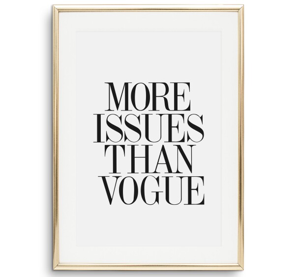 Tales by Jen Art Print: More Issues than Vogue | Tales by Jen