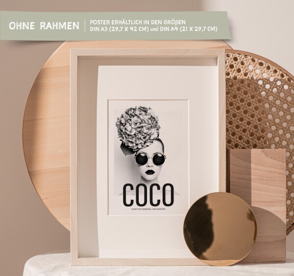 Tales by Jen art print: Coco - I don't do fashion, I am fashion | Tales by Jen