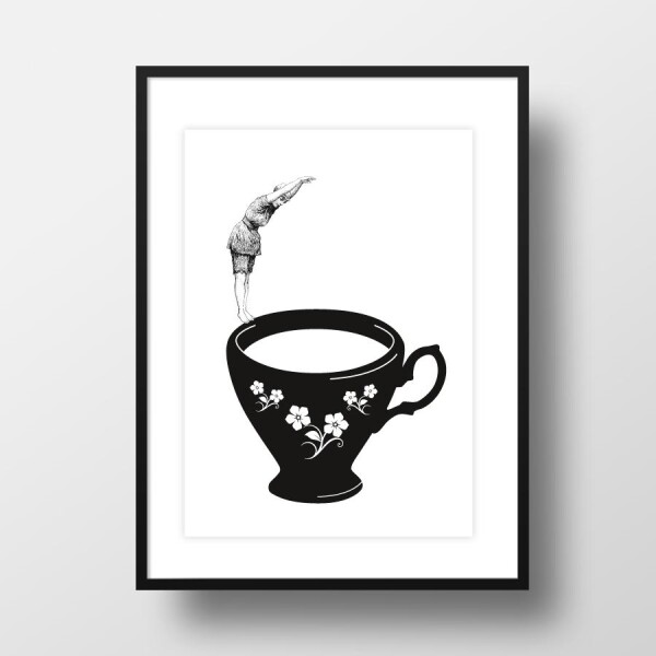 A3 Artprint "Dive in Tea Cup" | Amy and Kurt Berlin