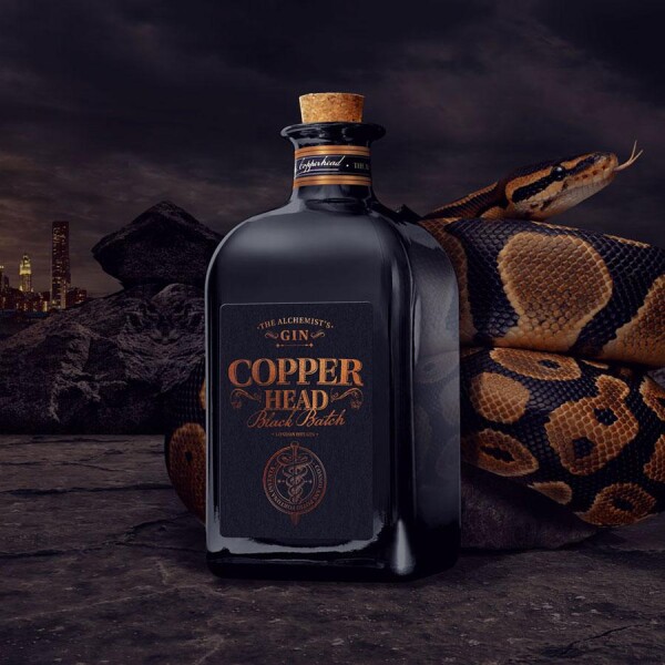 Copperhead Black Batch Gin, 50cl, 42% Vol. Belgium | SZENEDRINKS