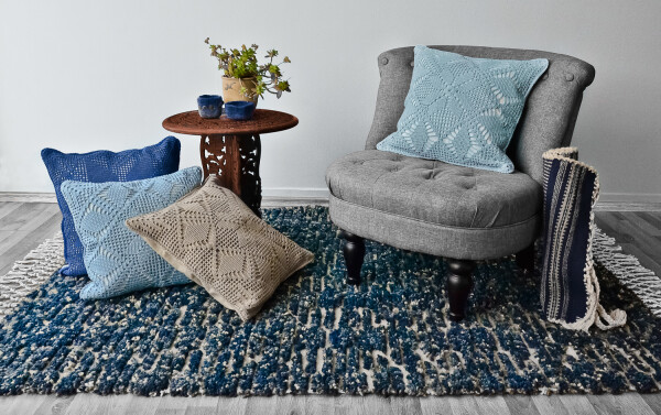 Wool rug - Shades of blue | Ariee Home & Gifts