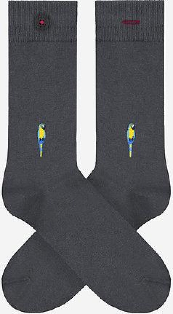 A-dam gray Alex parrot socks made of organic cotton | LAMARI BERLIN