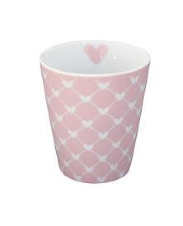 Mug PINK HEARTS DIAGONAL coffee mug mug mug Krasilnikoff | WohnGlanzVilla