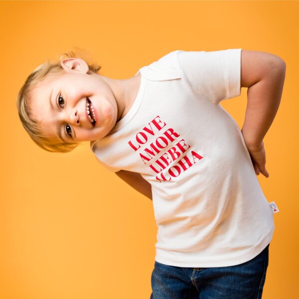 Children's Organic T-Shirt | Love | Little Fishkopp