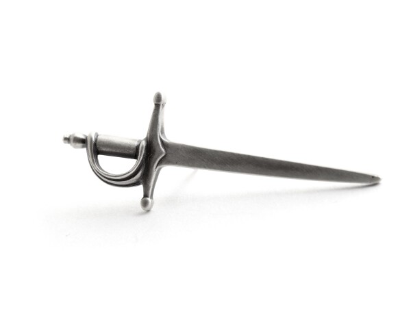 Sword Pin in Sterling Silver | TomerM Jewelry