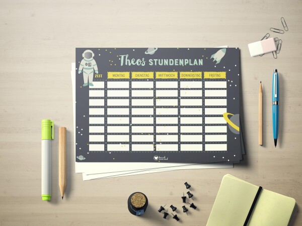 Personalized Timetable A4 