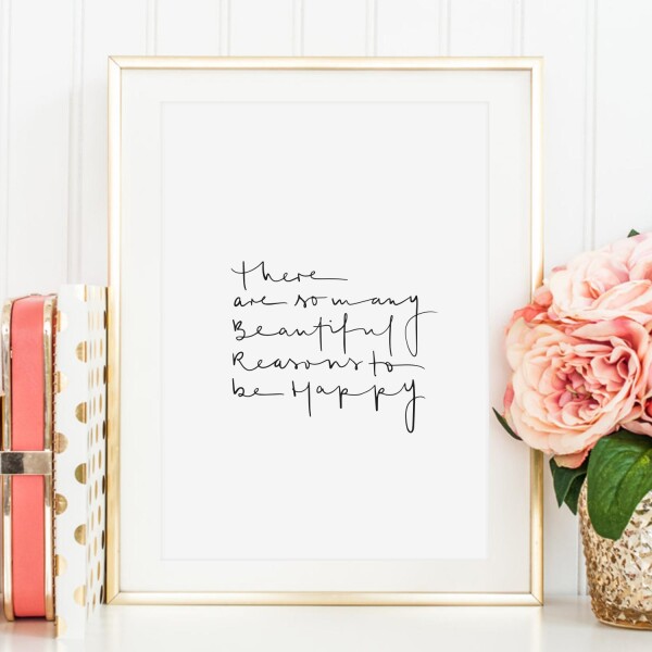 Tales by Jen Art Print: There are so many beautiful reasons to be happy | Tales by Jen
