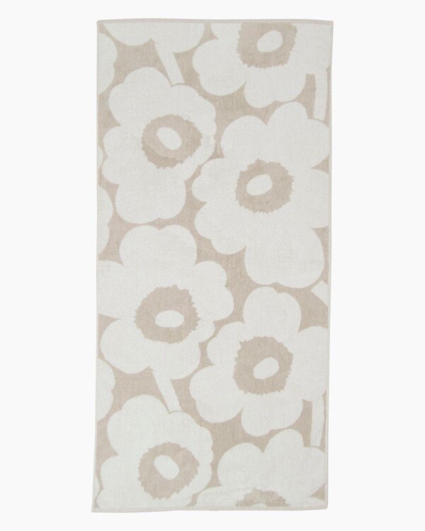 Marimekko Unikko Beige towel 30x30, 30x50, 50x70, 70x140cm | YOUNAHLEE fabrics & accesoires