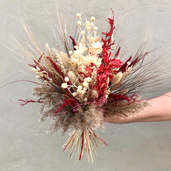 Trockenblumenstrauß Trockenblumen Blumenstrauß dried bridal flower bouquet Brautstrauß Strauss | Flower Pearl