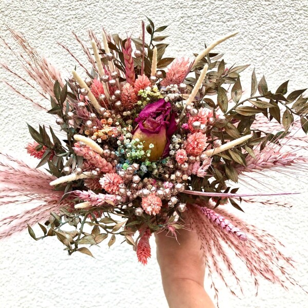 Trockenblumenstrauß Trockenblumen Brautstrauß dried flower bridal bouquetvintage boho | Flower Pearl