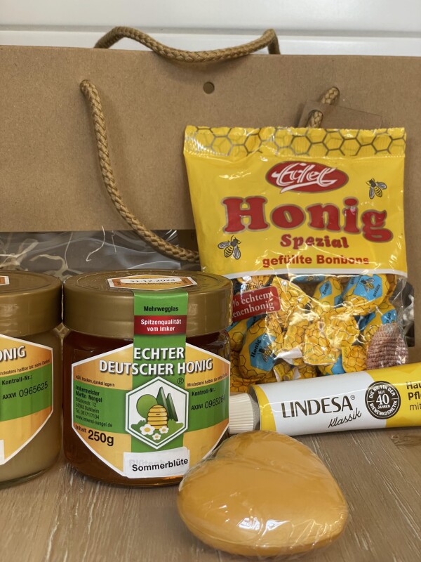 Geschenkset Honig, Bonbons, Handcreme & Seife | Imkerei Nengel