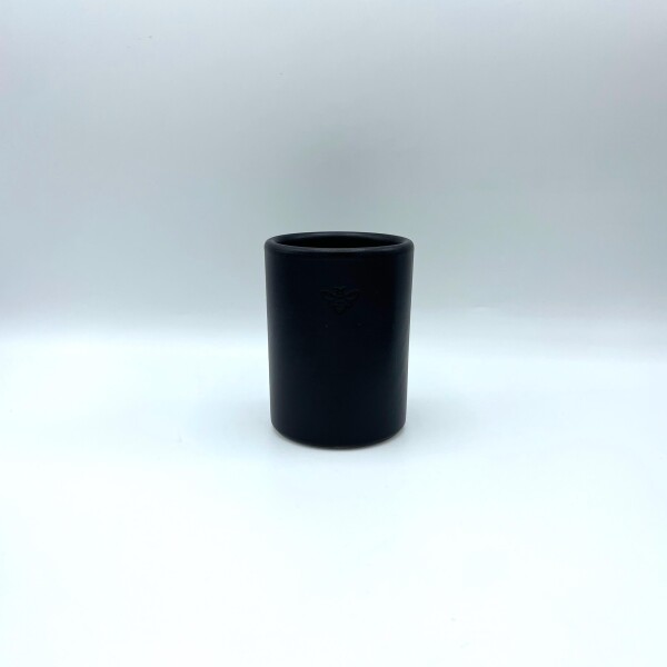 Keramik Becher gerade - schwarz matt | Imkerei Nengel