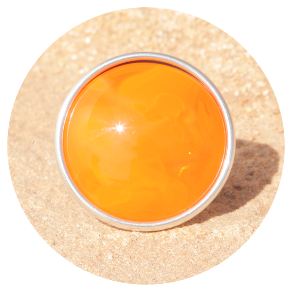 artjany xxl Ring orange opal silber | artjany - Kunstjuwelen
