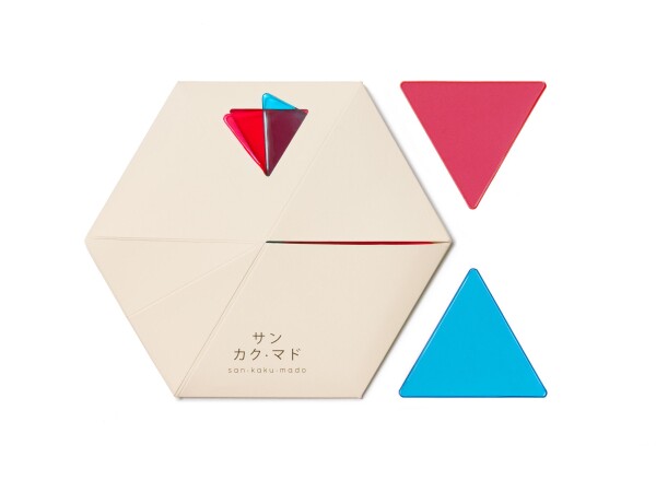 Fenster Mosaik - san kaku mado - blau/pink | SinnGut Concept Store