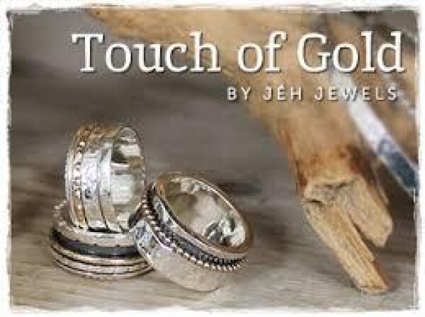 Stilvoller Dreh-Ring, 925 Sterling Silber & Goldfilled Ring, Meditation, Hammered, Spinning, rotierend, Geschenk für sie | TOPAS Schmuckdesign