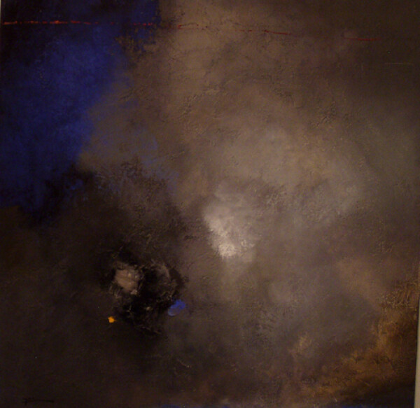 Franck Duminil - Abstrakt Blau (abstrait bleu) - Quadriga Serie Elements | HS Kunst-Galerie